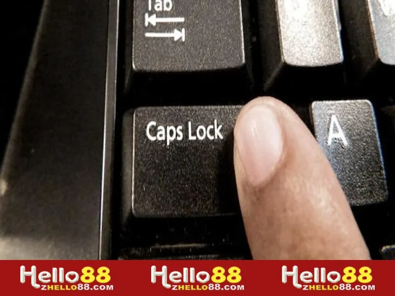 Người dùng sử dụng caps lock khiến hệ thống không xác minh được